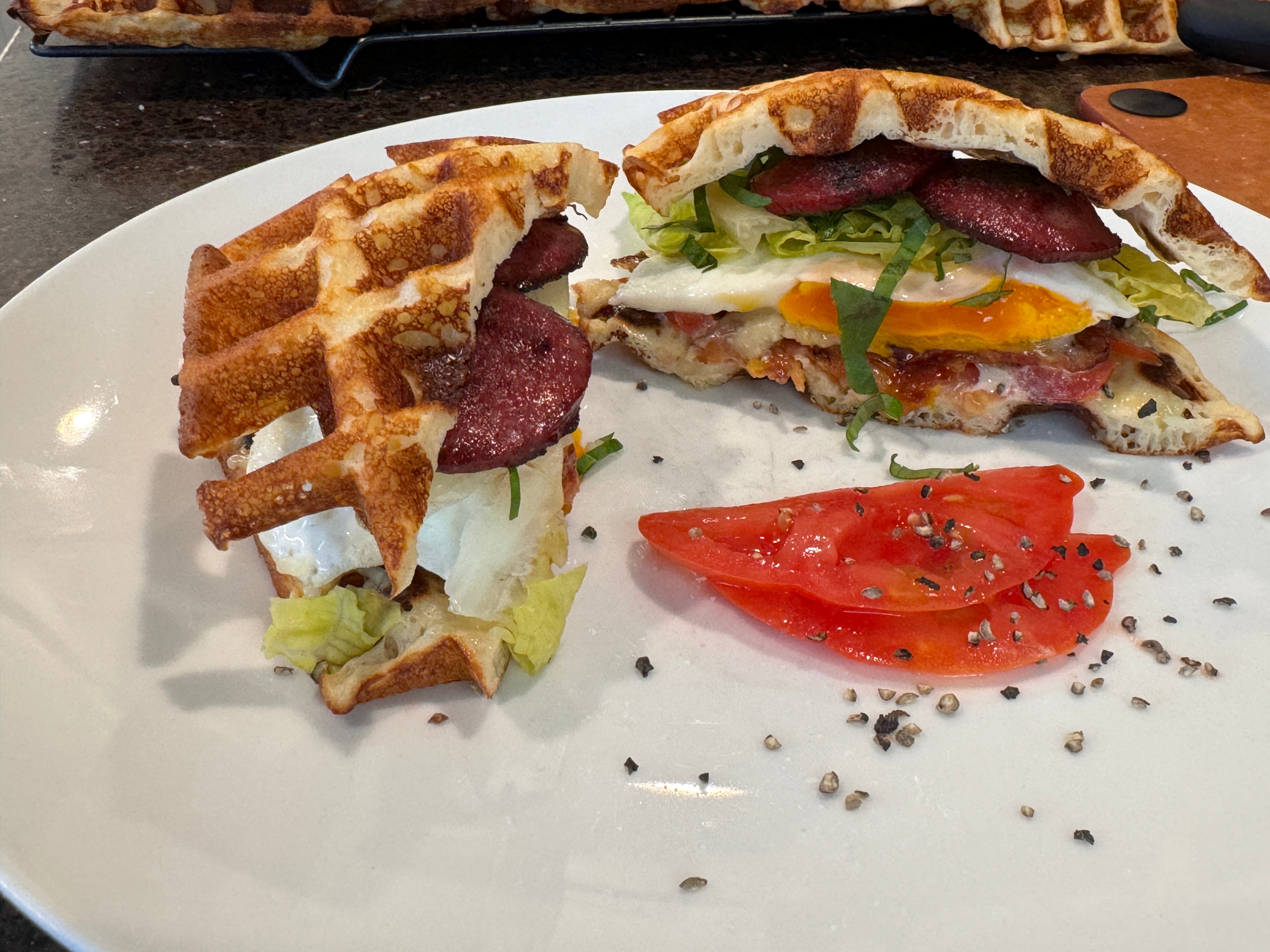 High Protein BLT+ Heavenly Waffles