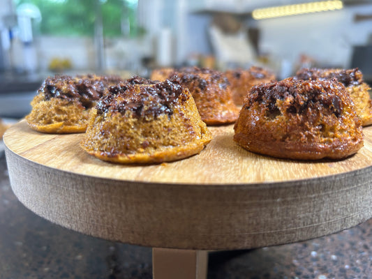Heavenly Waffles Pumpkin Chocolate Chip Muffins - Moist, fluffy, delicious!