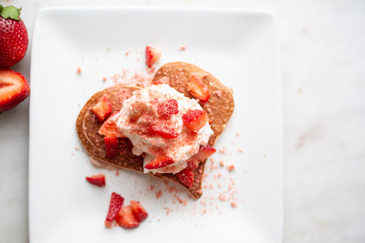 Heavenly Heart-Shaped Strawberry Pancakes