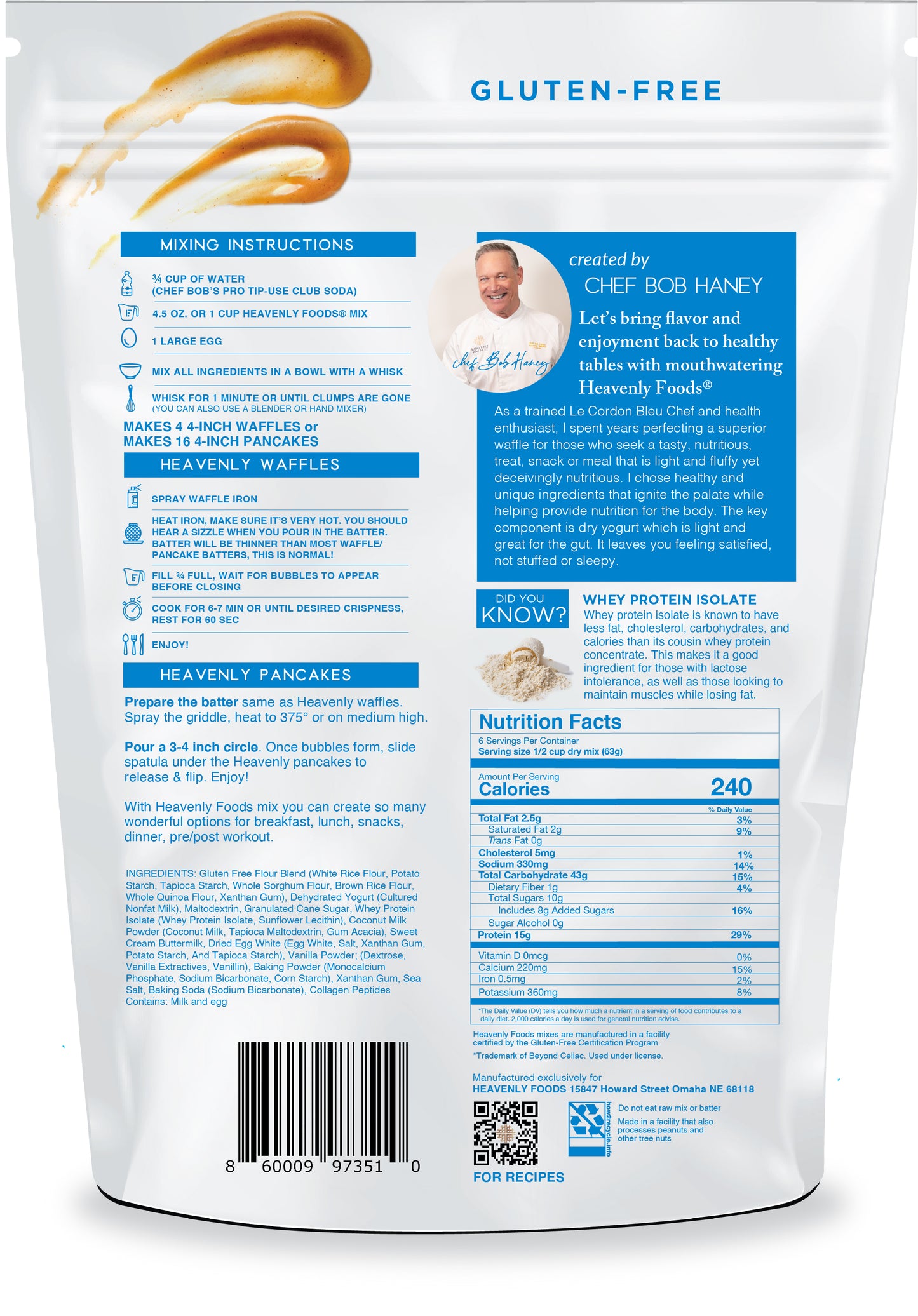 30 lb Gluten Free Heavenly Foods Mix (Case of 1)